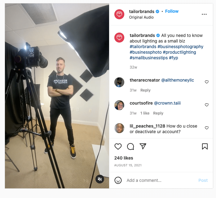 Instagram Reel by tailorbrands