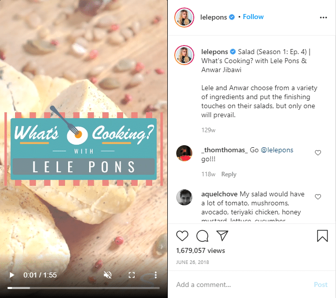 lele pons instagram about comedy, music, and skits