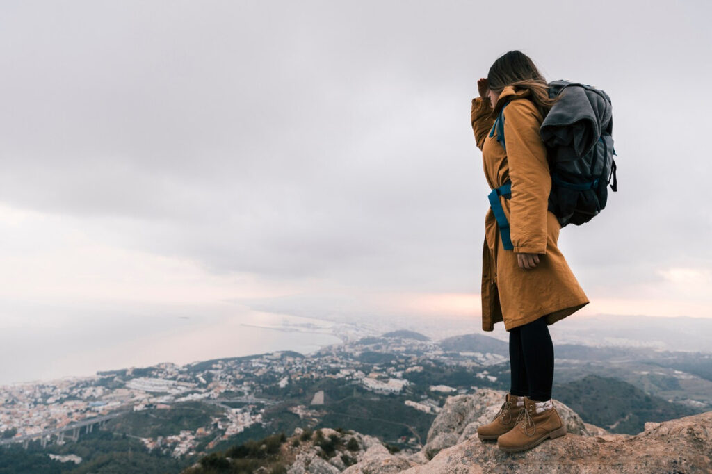 a woman on a travel and self discovery journey