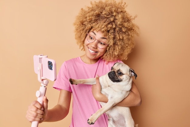 Love friendship between pet and owner