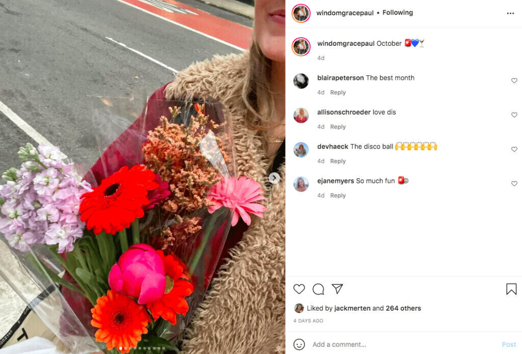 seasonal one-word caption for Instagram