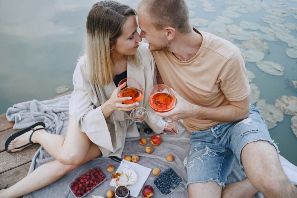 a couple enjoying romantic getaway