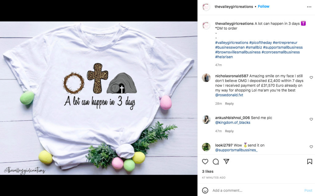 religious instagram caption for easter