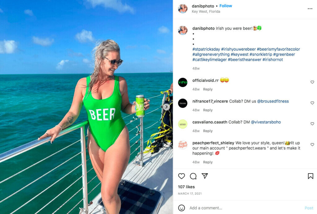 St. Patrick's Day clever instagram caption