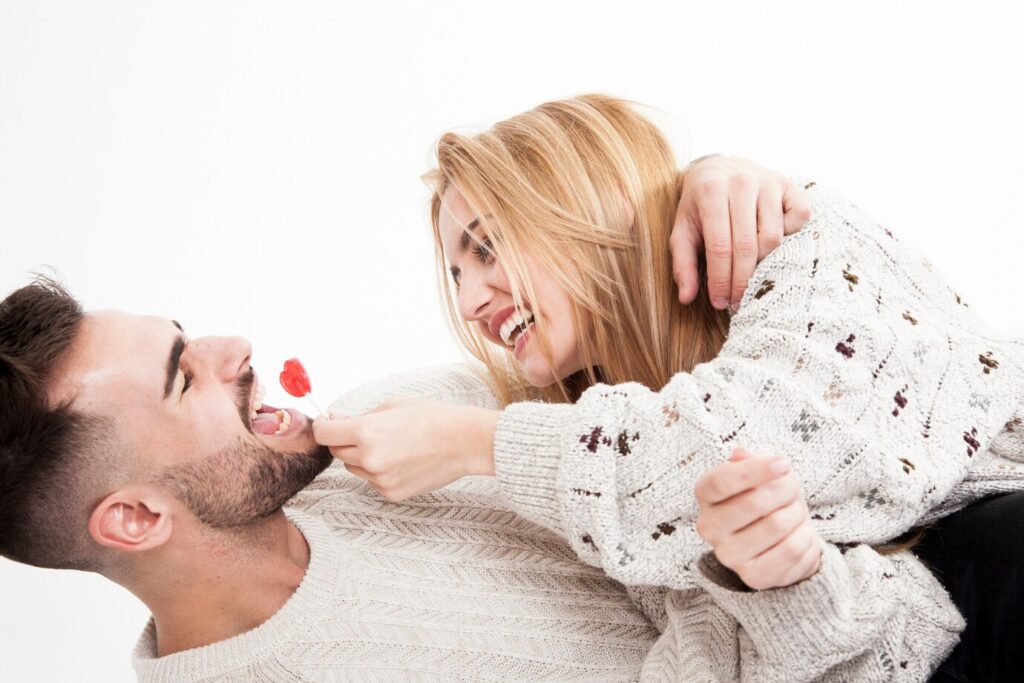 couple goals picture of them cuddling for Instagram