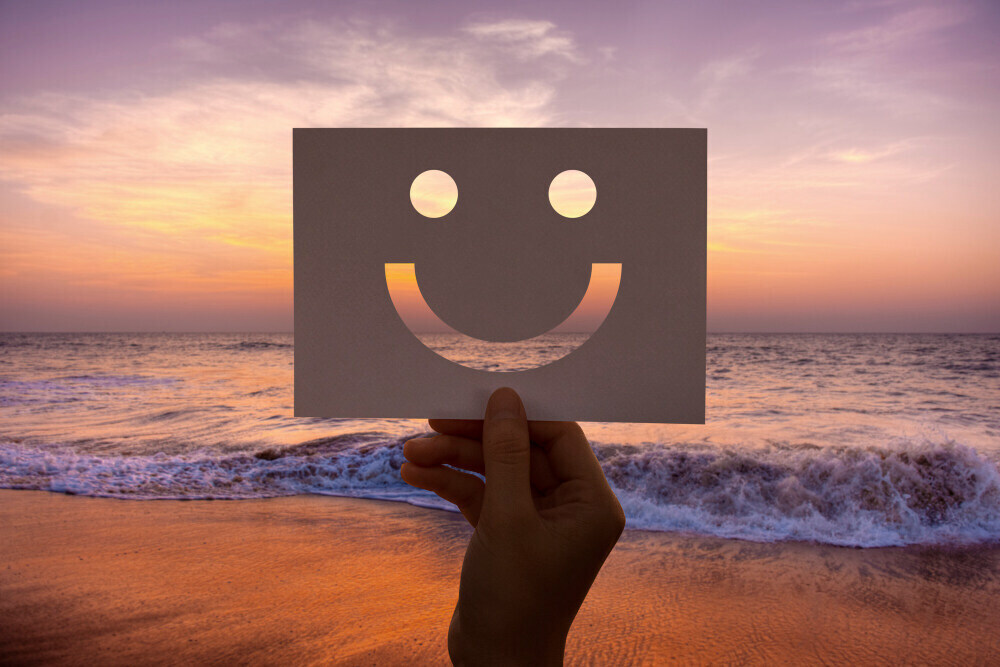 Nostalgic day of happiness on the beach