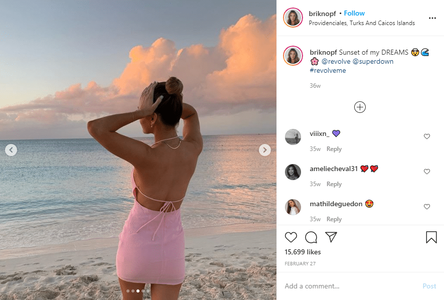instagram captions post by briknopf