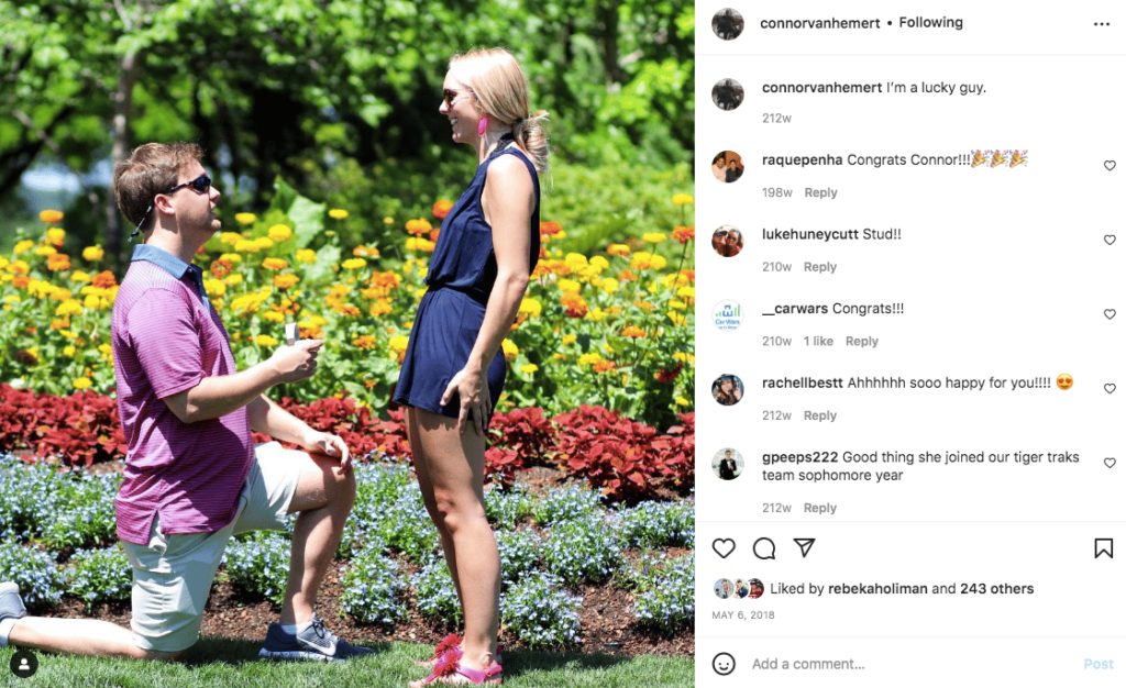engagement photo for him