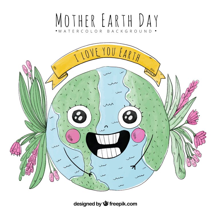 funny illiustration of earth
