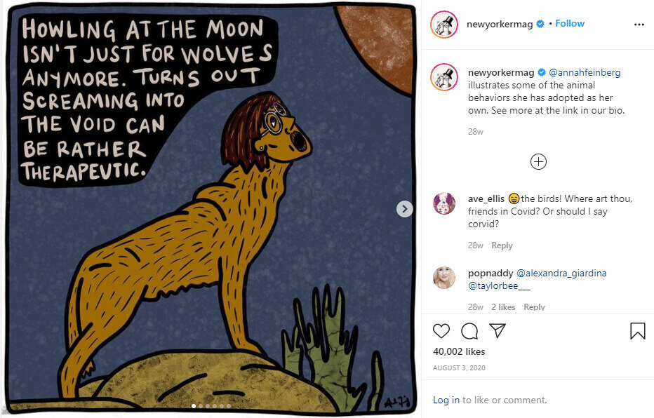 Instagram post from New Yorker Magazine