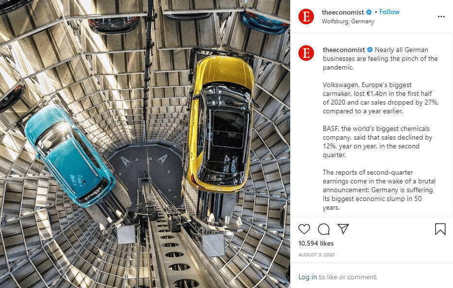 Instagram post from economist magazine