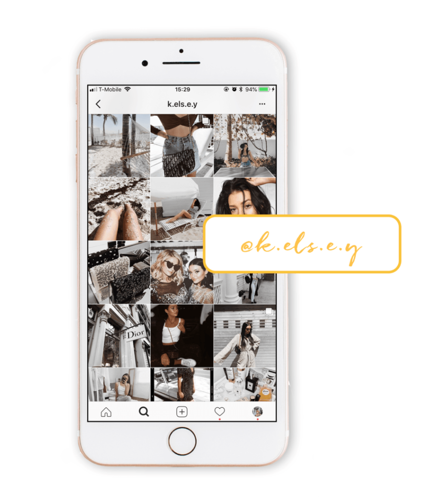 white minimalist instagram theme 