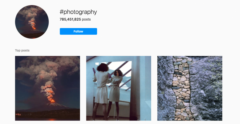 photography instagram screenshot