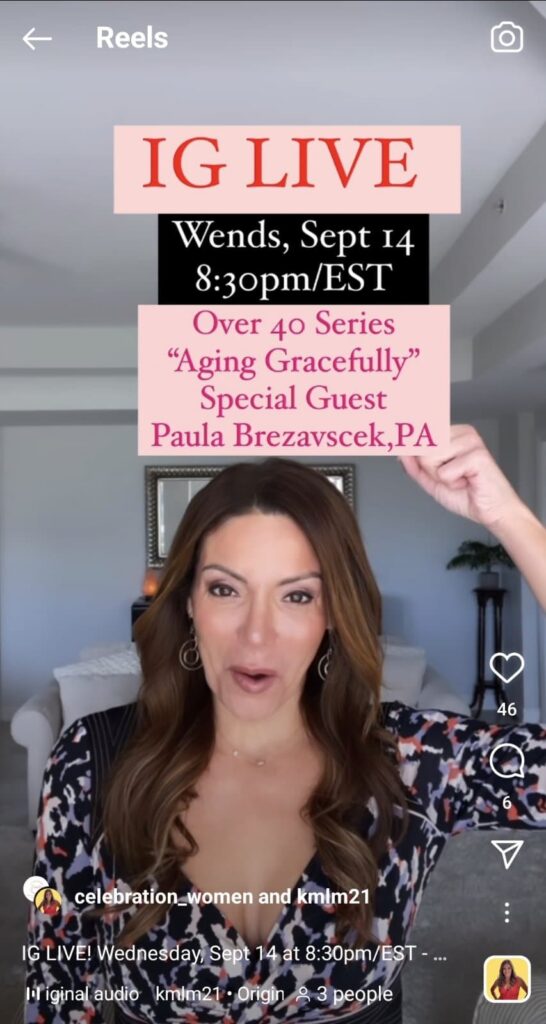 instagram live announcement