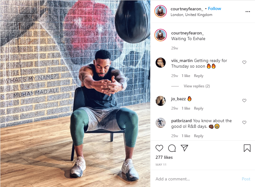 Courtney Fearon fitness Instagram influencer