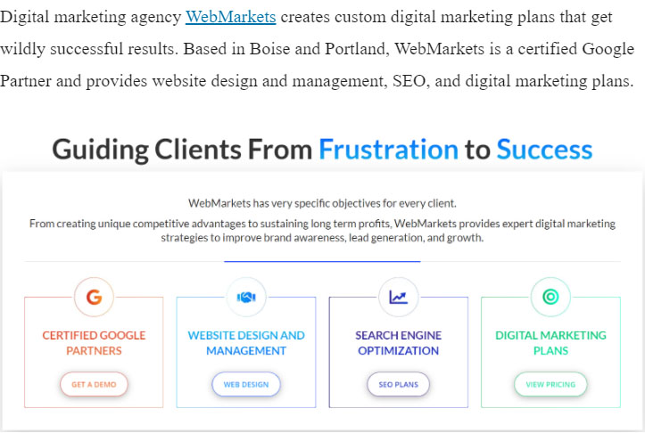 Web Markets