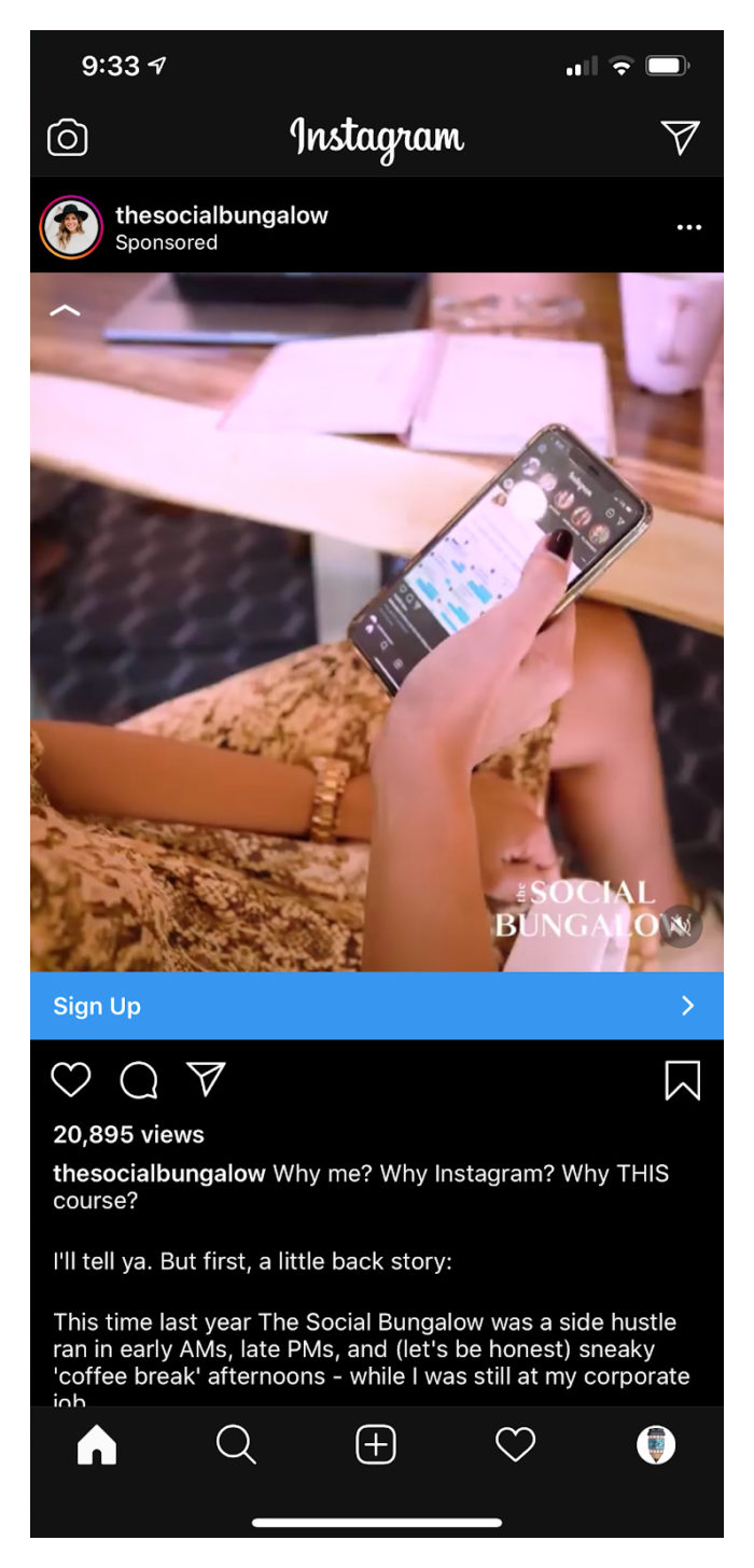 thesocialbungalow Instagram promotion 