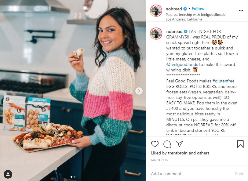 influencer marketing instagram post