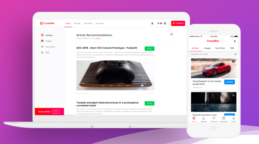Crowdfire Instagram tools