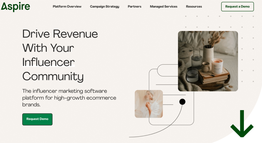Screenshot of Aspire software program website