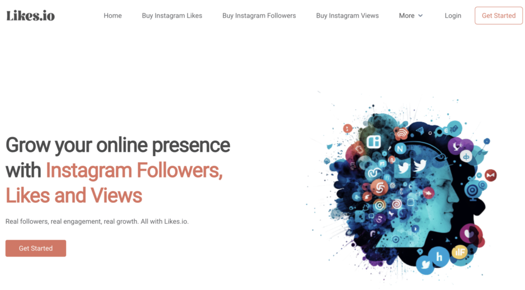 likes.io homepage