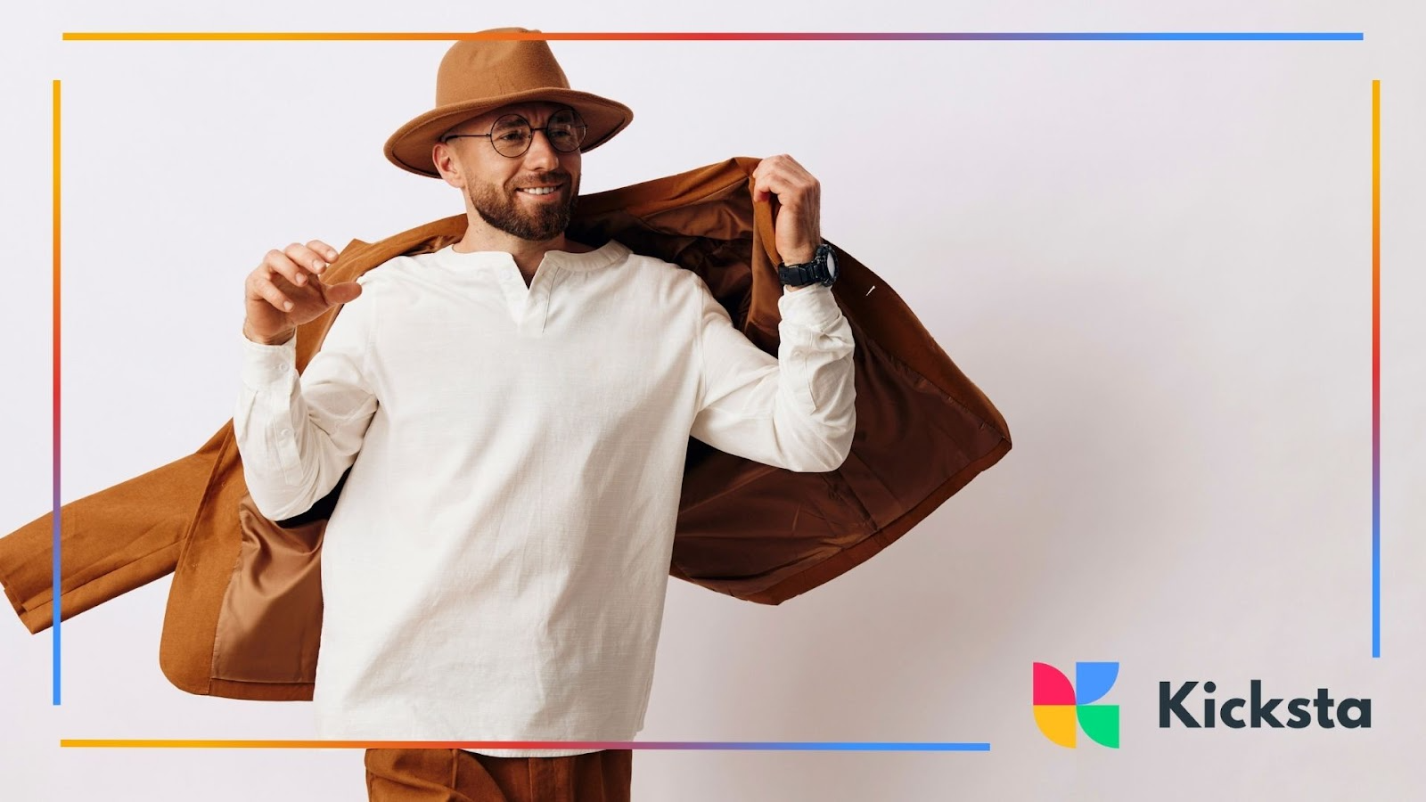 Man Posing in Brown Jacket