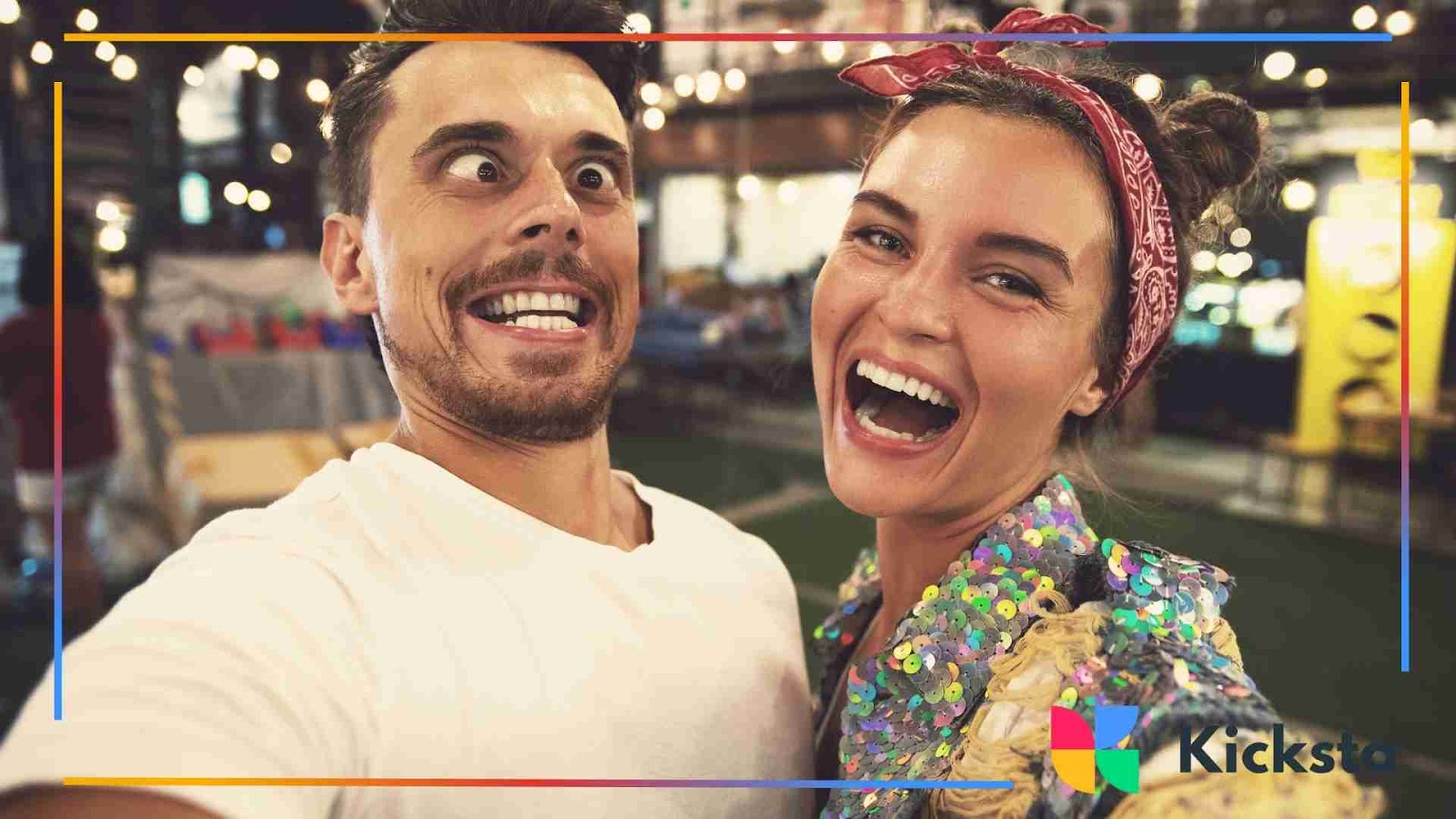 funny couple selfie