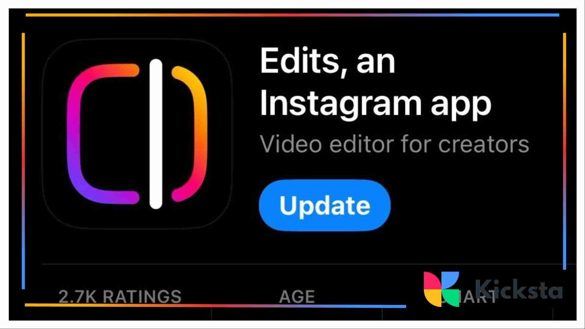 Landing page of Edits