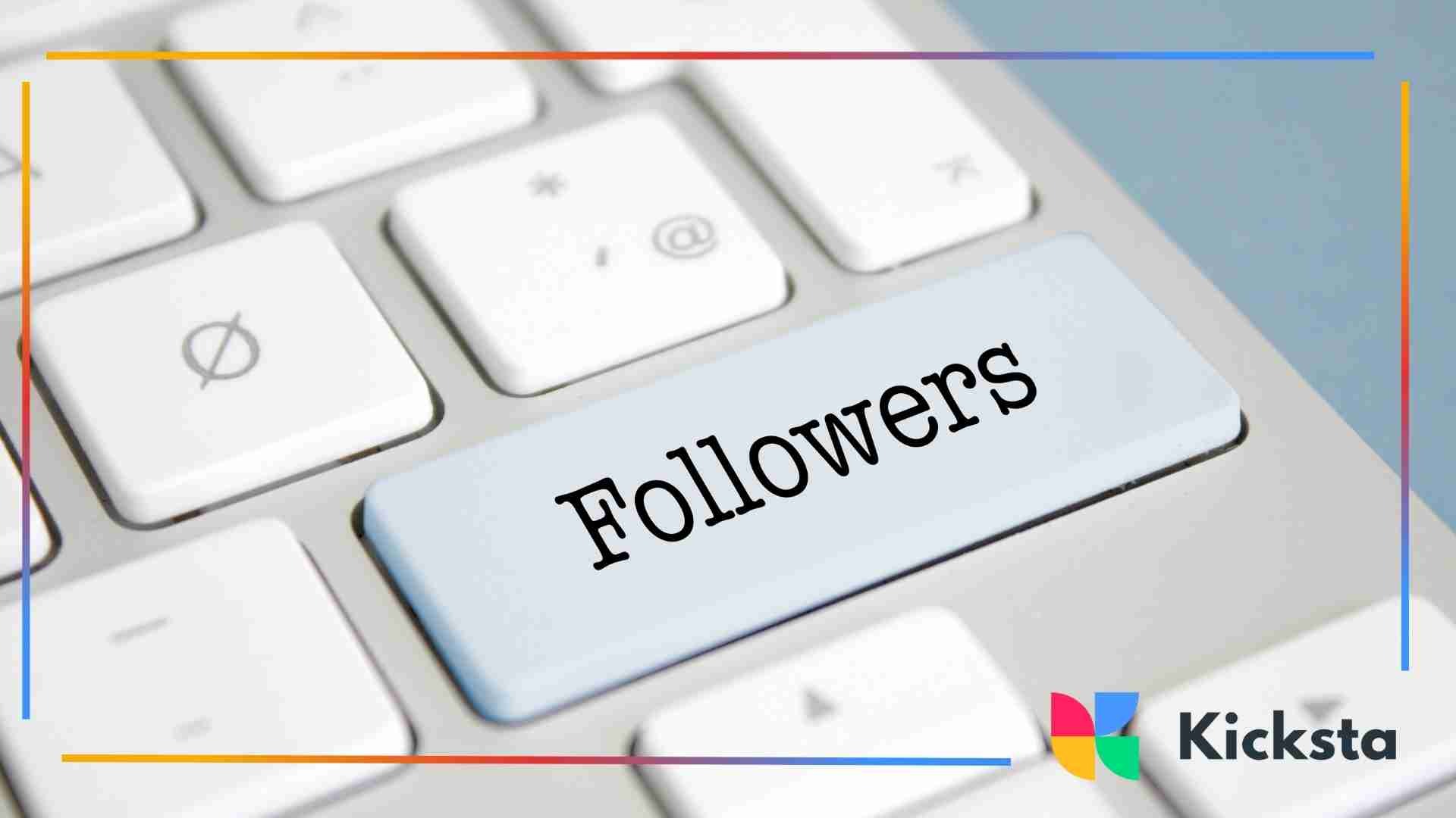 Close-up of a keyboard key labeled “Followers”