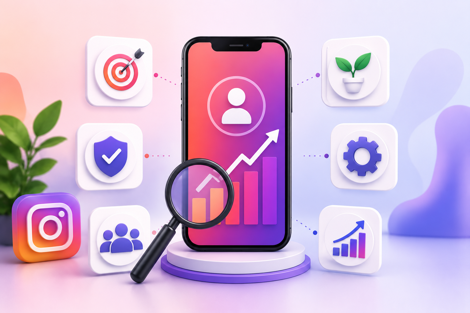 Phone and instagram logo