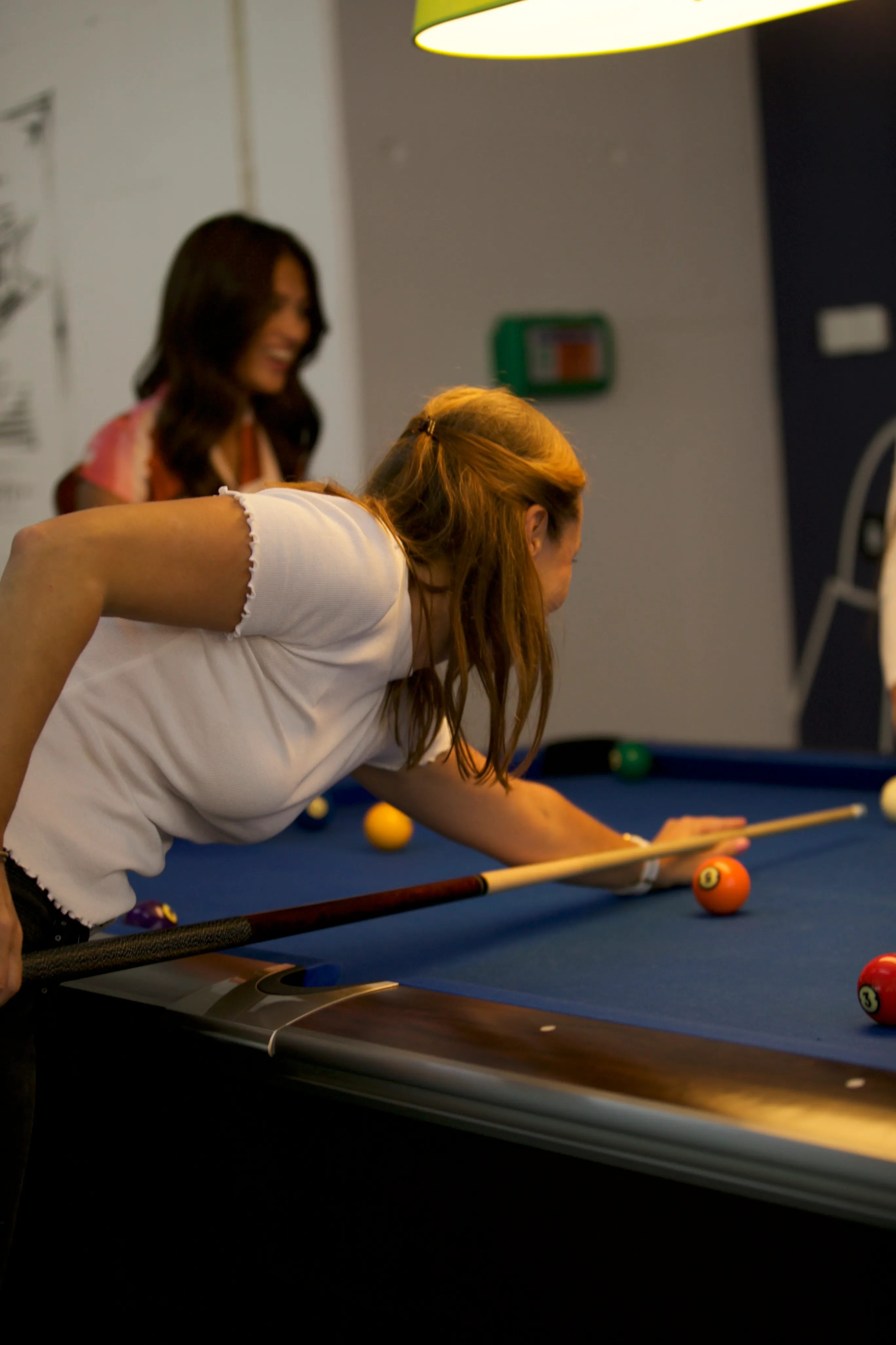 playing ball pool