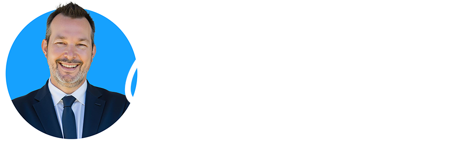 Chris Beck signature logo in white
