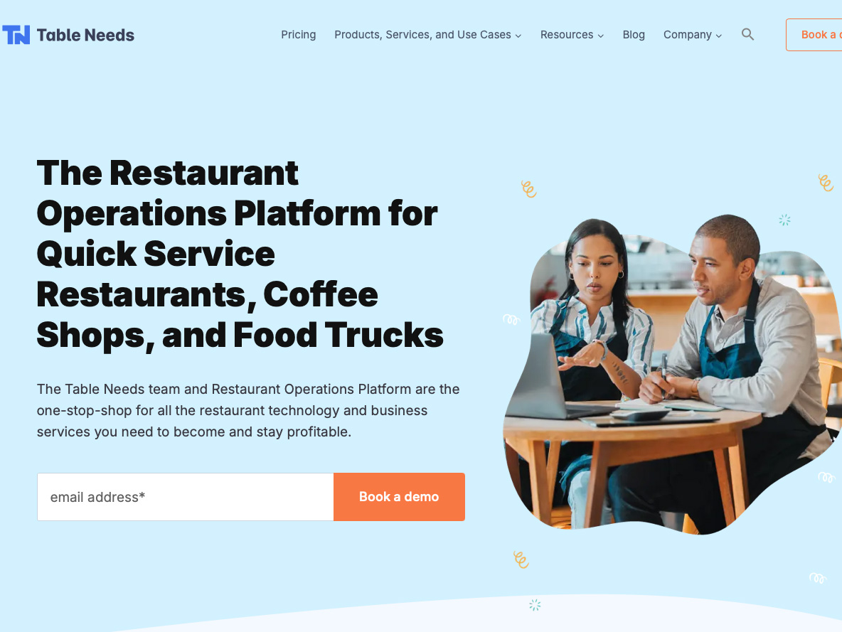 TableNeeds screenshot