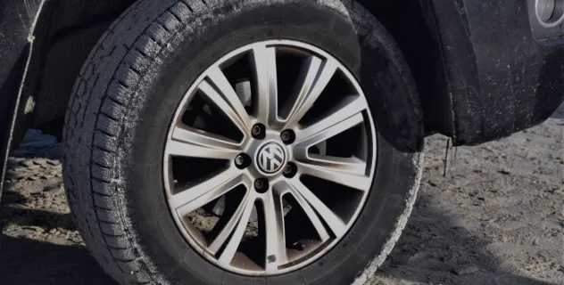 Tire close up photo