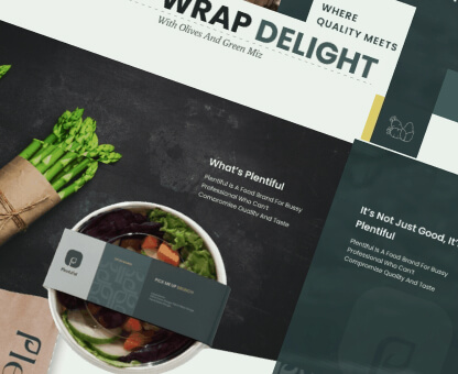 plentiful site mock up