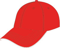 Casquette personnalisée avec liseré contrasté dans la visière