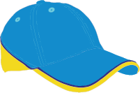 Casquette personnalisée tricolore avec panneaux contrastés