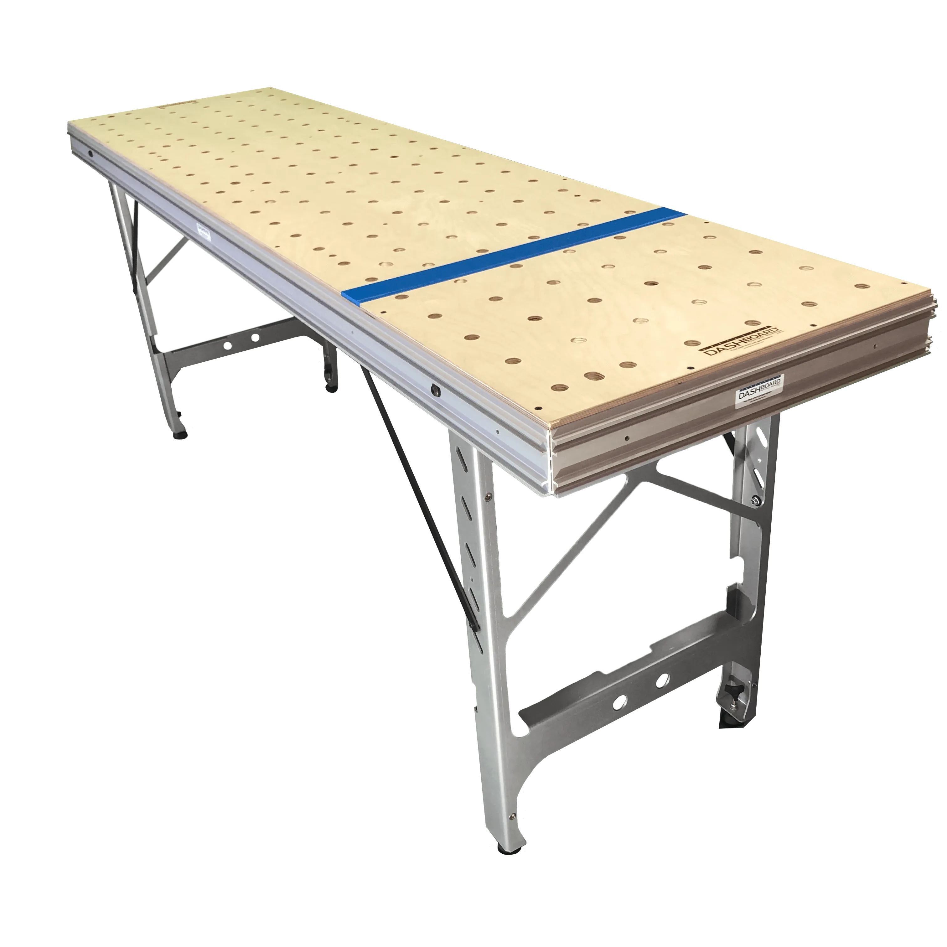 Portable workbench side angle
