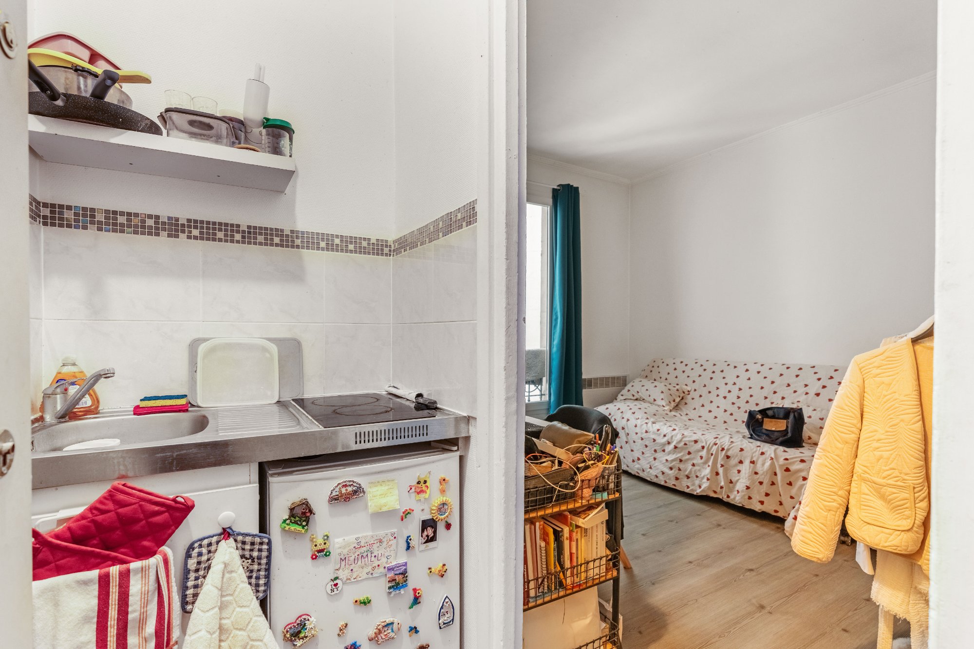 Quartier Paris 11e Arrondissement – Un appartement de 15,35m² Carrez au deuxième étage.