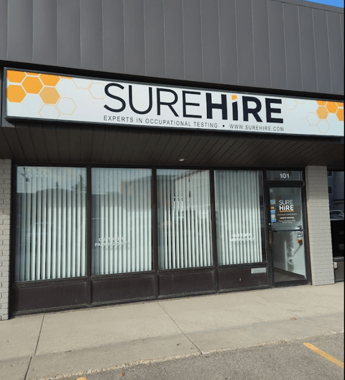 a photo of the exterior of the SureHire power centre facility in Saskatoon, AB