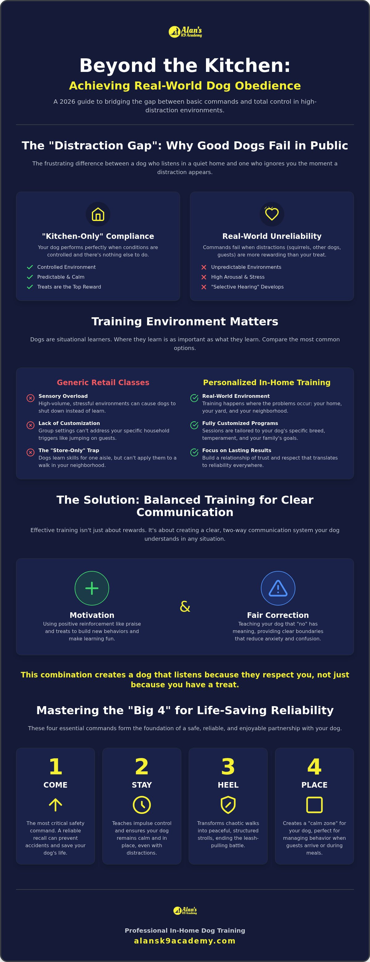 Dog obedience training