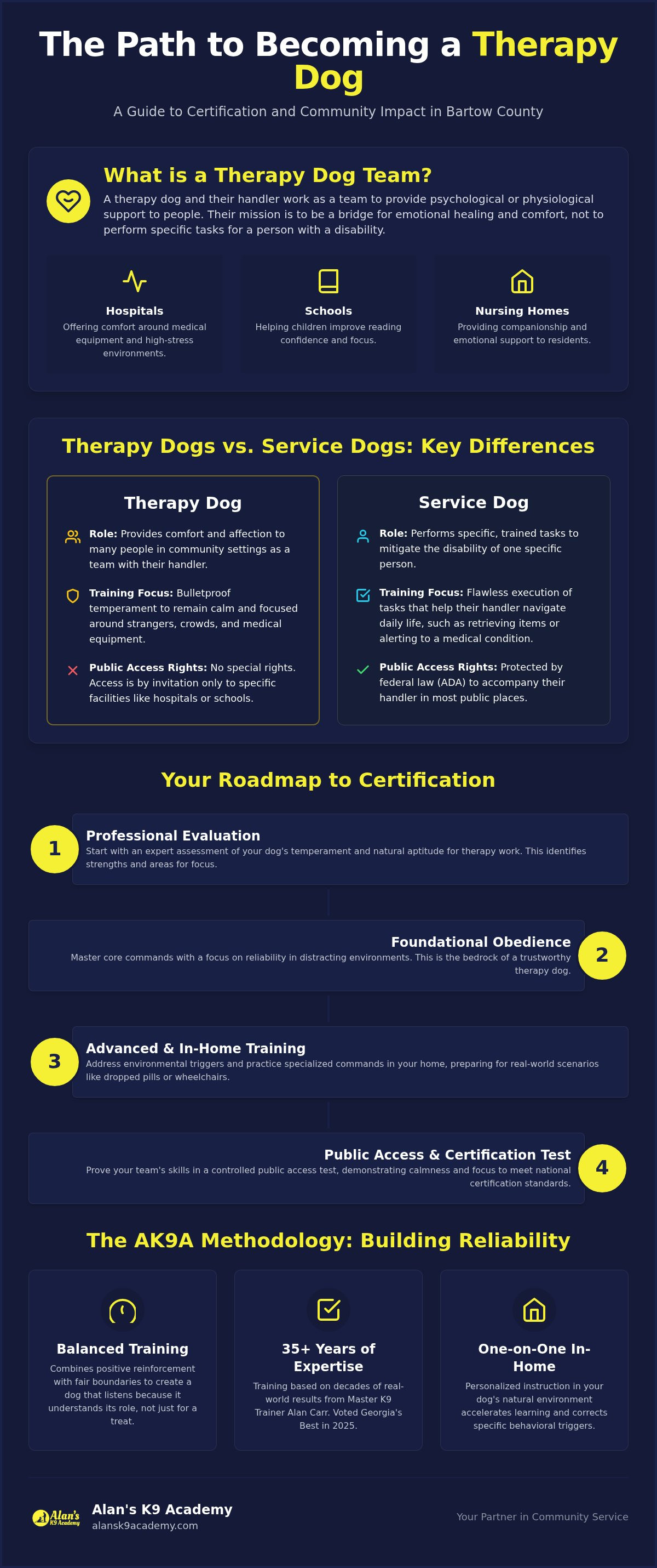 Therapy dog training Bartow County