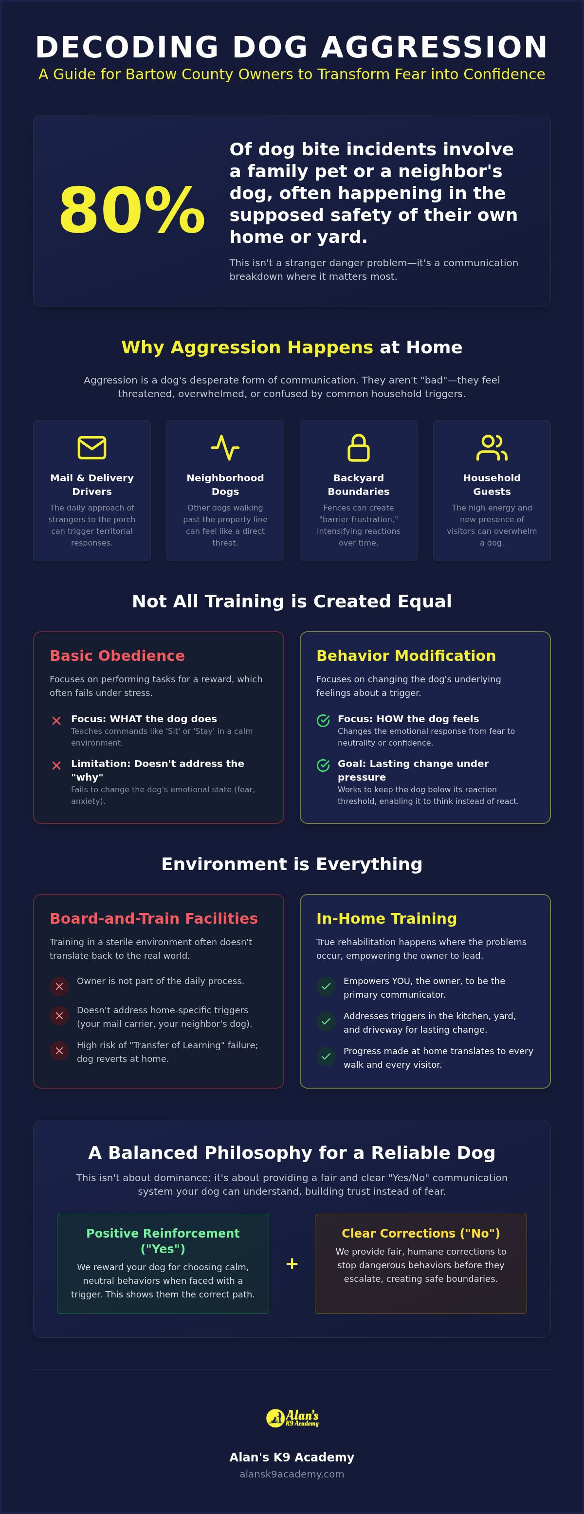 Dog aggression training Bartow County