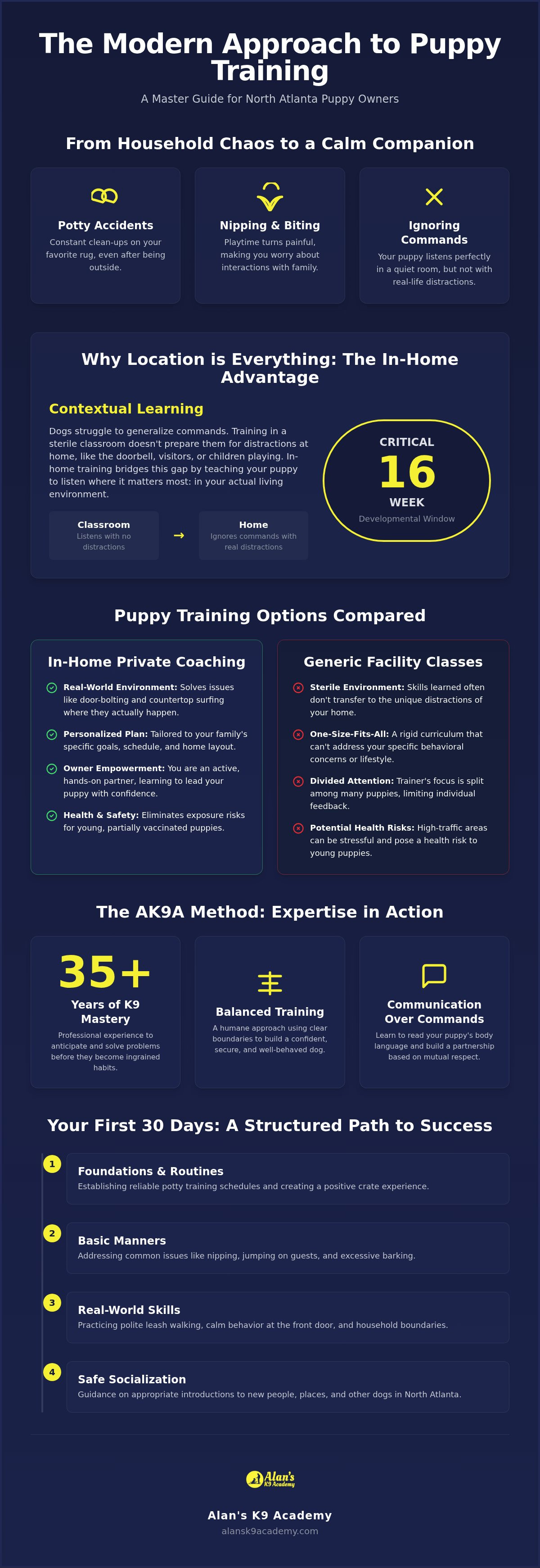 In-home puppy training North Atlanta