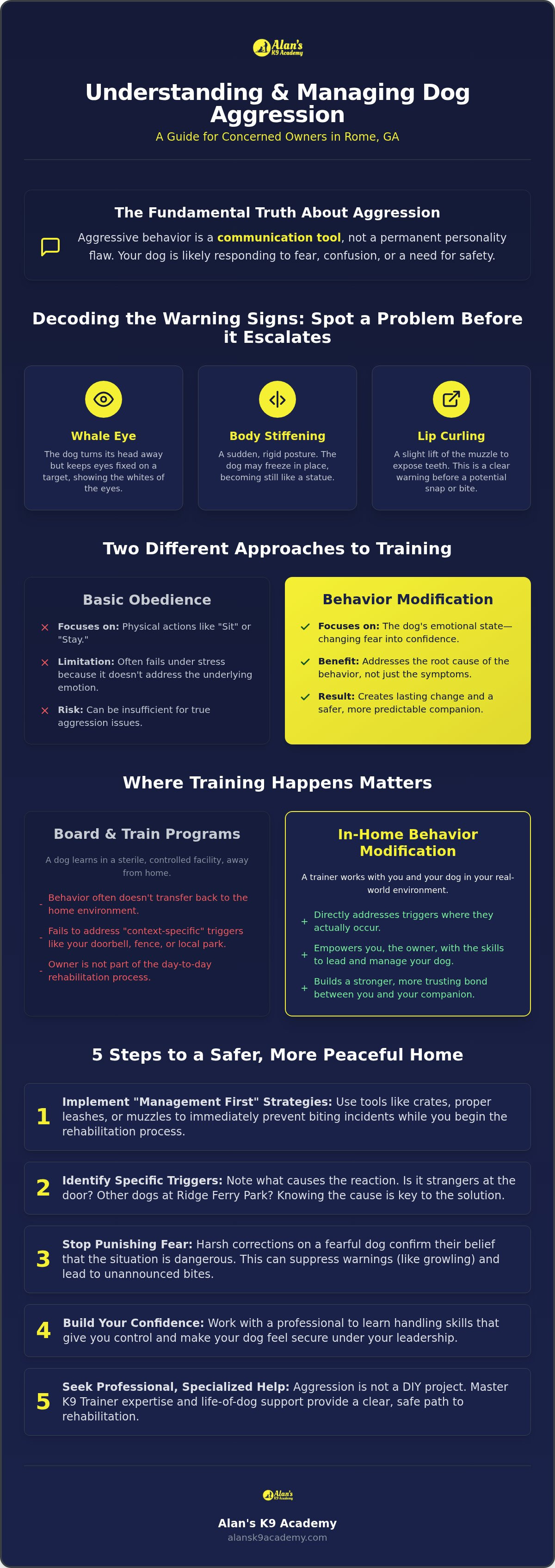 Dog aggression trainer Rome GA