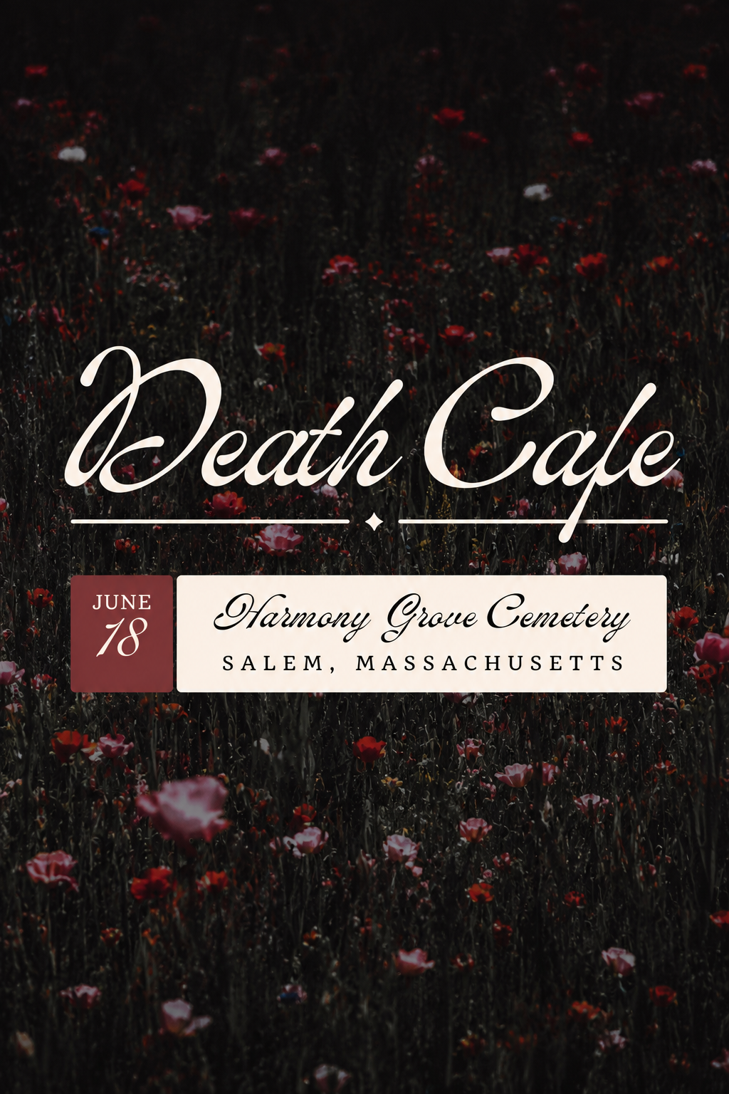 Death Cafe presented by Community Death Care Services and hosted by Harmony Grove Cemetery
