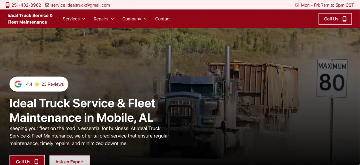 Ideal Truck Service & Fleet Maintenance Mobile Alabama featured image