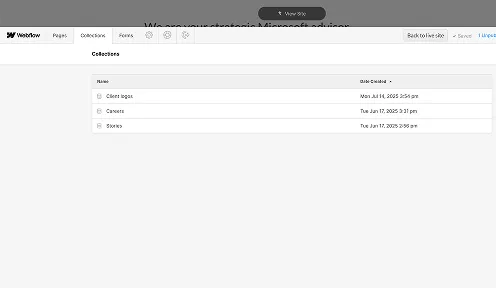 CMS for a website
