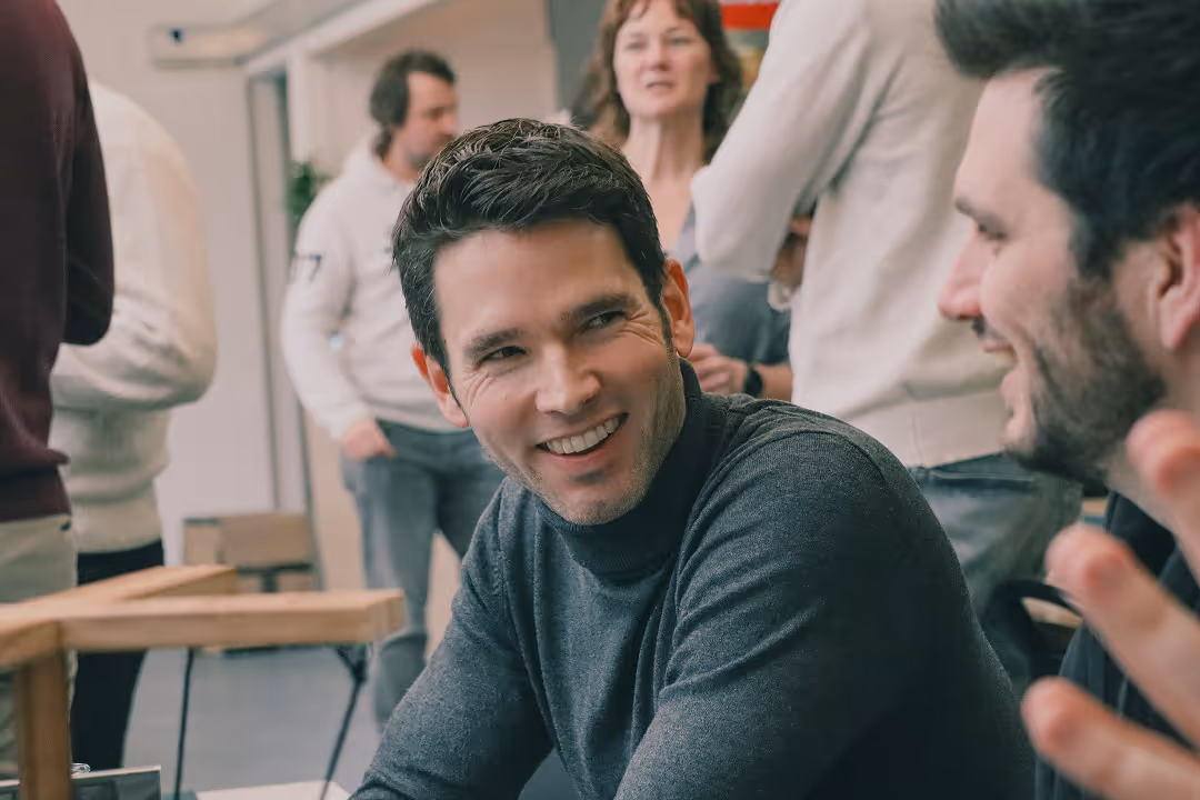 marketing team discussing ai insights