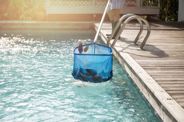 With a screened in Florida pool, less cleaning is required